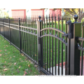 European style modern wrought iron palisade gate